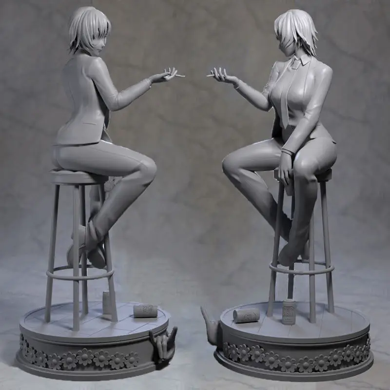 姫野チェンソーマン 3D モデル STL 印刷準備完了