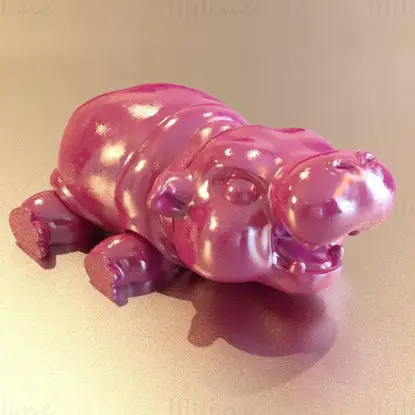 Hippo FLEXI articulated 3d printing model STL file