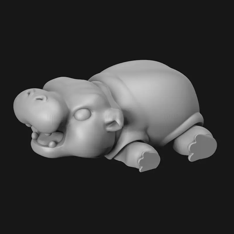 Hippo FLEXI articulated 3d printing model STL file
