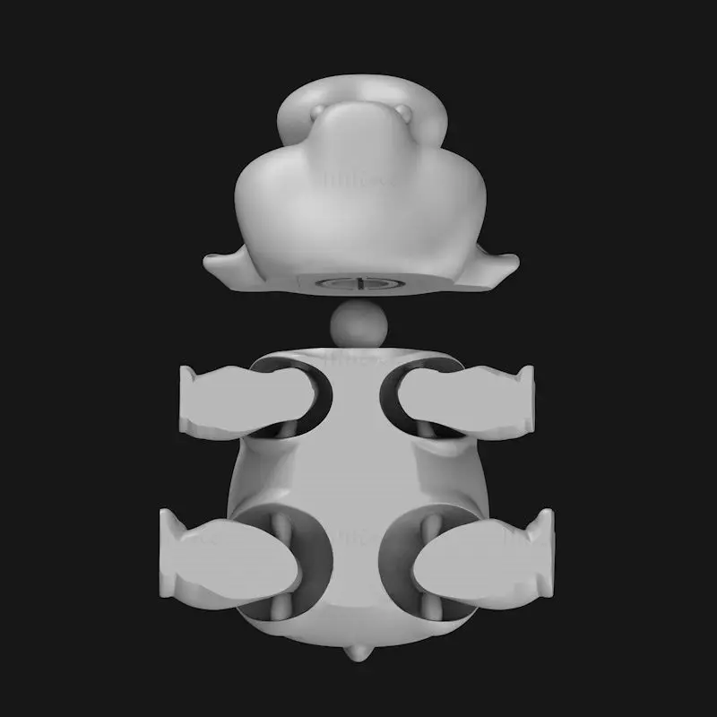 Hippo FLEXI articulated 3d printing model STL file