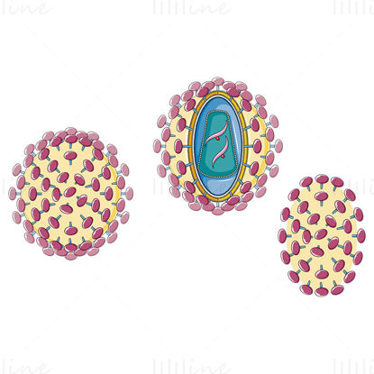 HIV vector wetenschappelijke illustratie