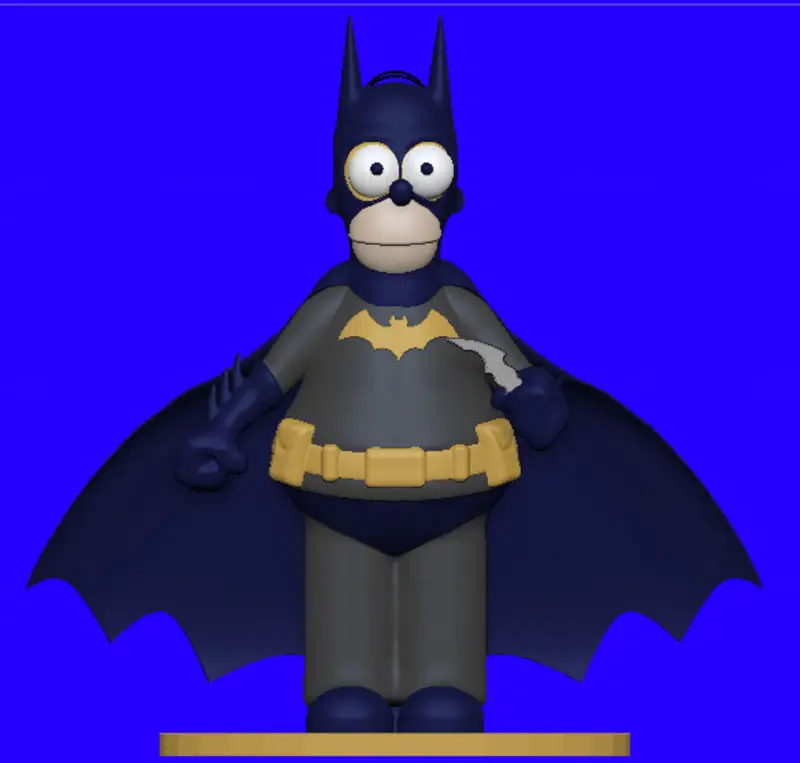 Homer Simpson Batman 3D Printing Model STL