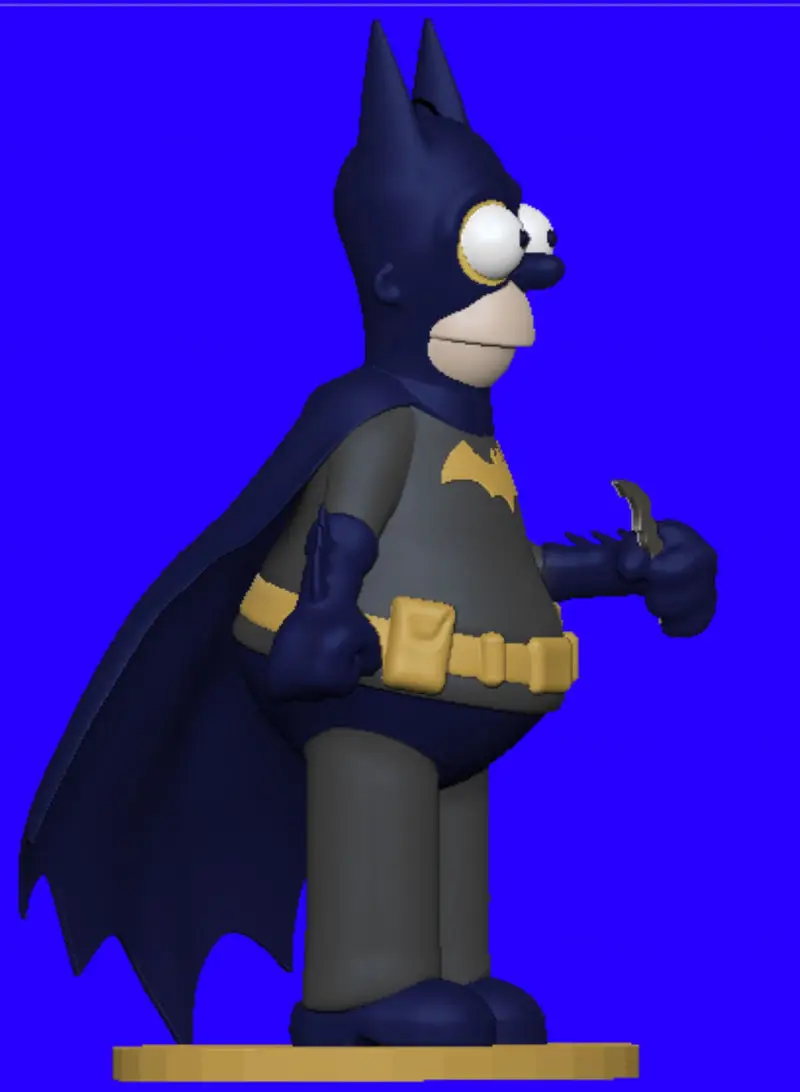 Homero Simpson Batman Modelo de impresión 3D STL