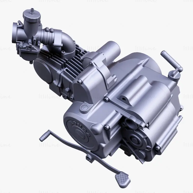 موتور هوندا سری C مدل سه بعدی