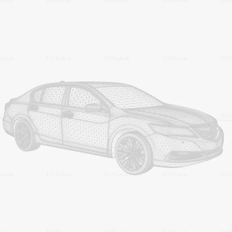 Voiture Honda Legend 2015 modèle 3D