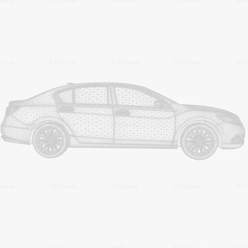 مدل سه بعدی خودرو هوندا لجند 2015