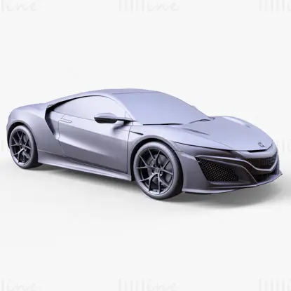 Honda NSX 2016 Car 3D Model