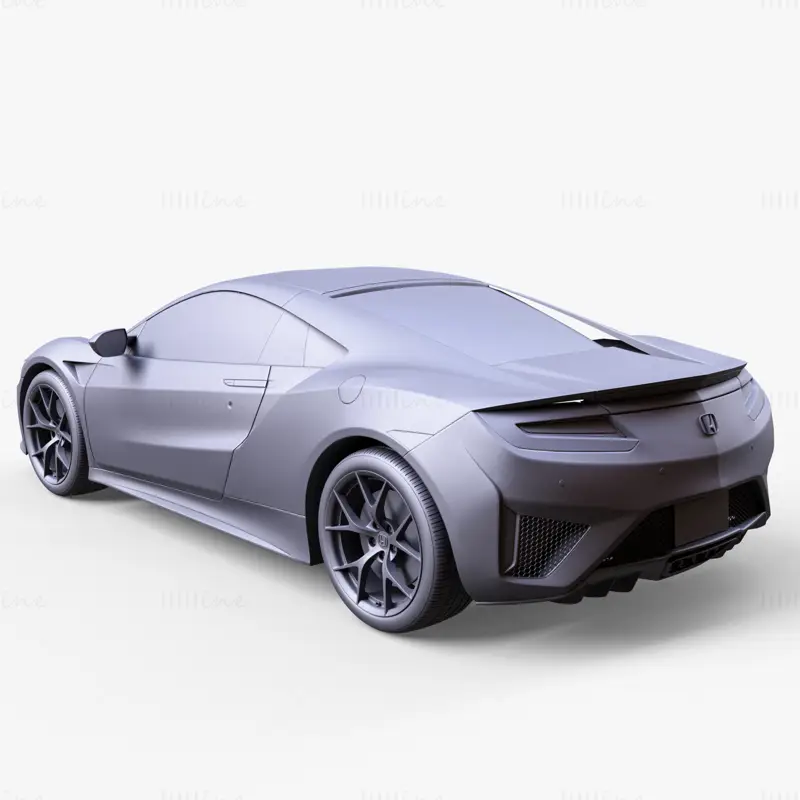 مدل سه بعدی خودرو هوندا NSX 2016