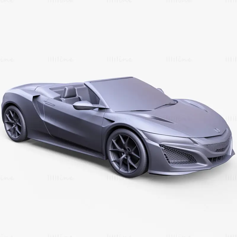 مدل سه بعدی خودرو هوندا NSX کابریولت 2017