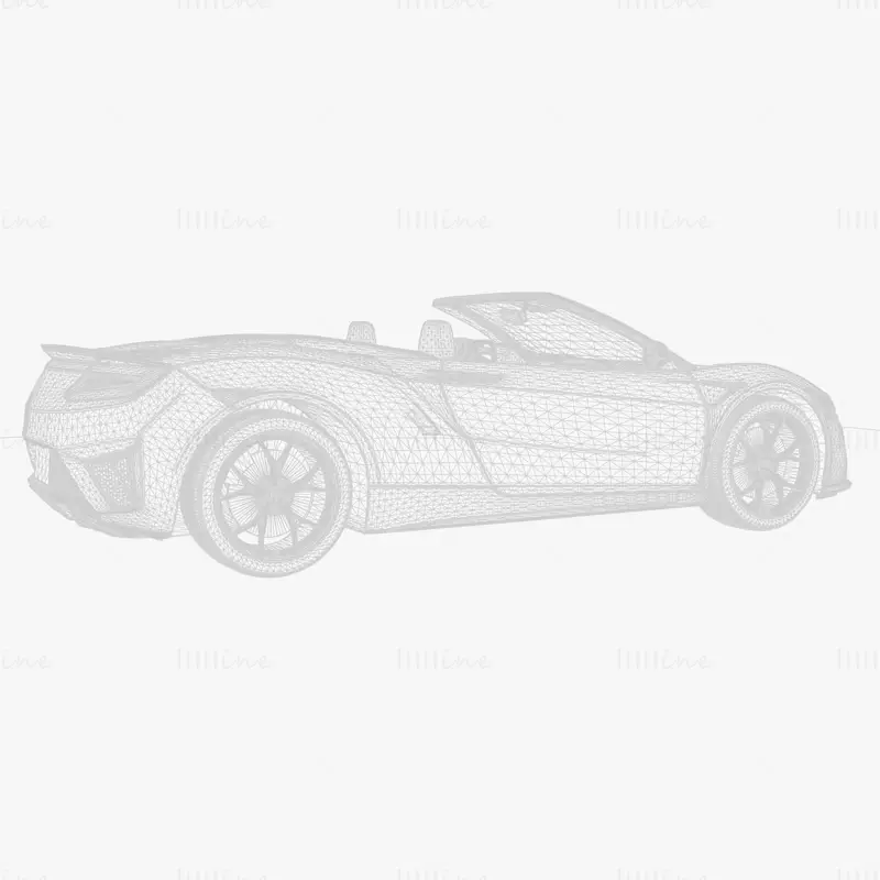 Voiture Honda NSX Cabriolet 2017 modèle 3D