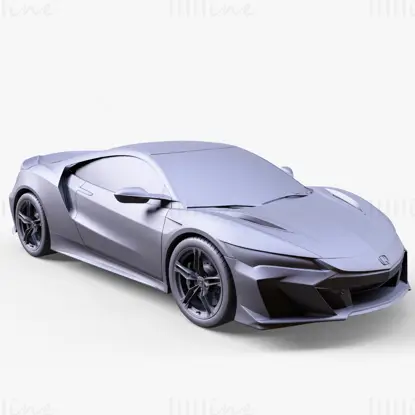Honda NSX Type S 2022 Car 3D Model