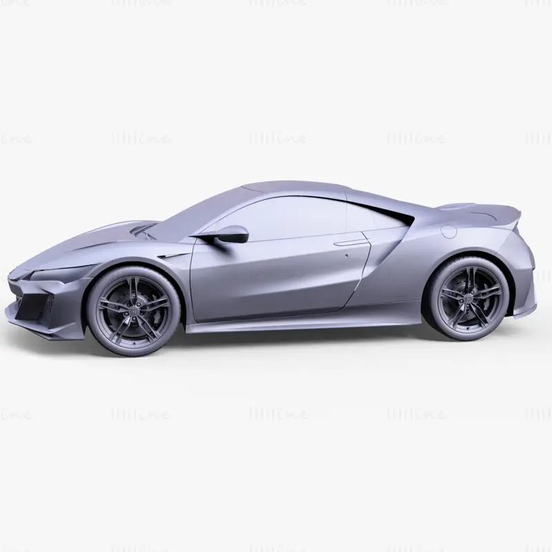 مدل سه بعدی خودرو هوندا NSX Type S 2022