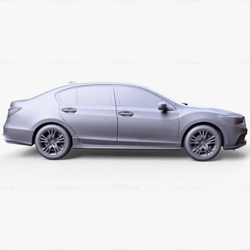 3D модель автомобиля Honda RLX 2021