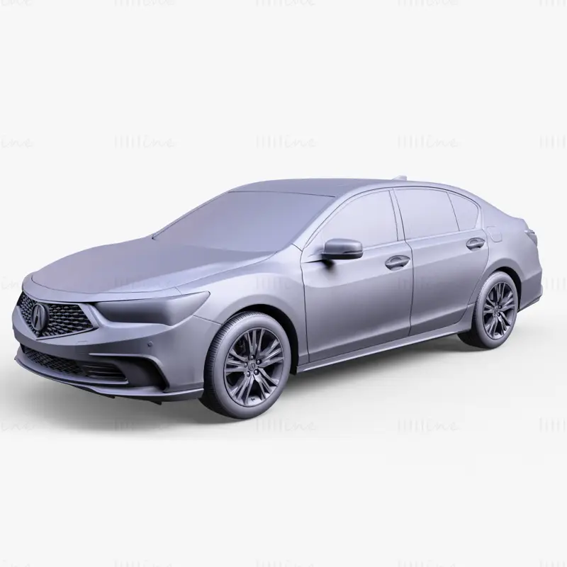Honda RLX 2021 autós 3D modell