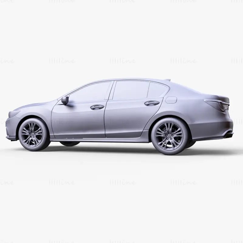 Modello 3D dell'auto Honda RLX 2021