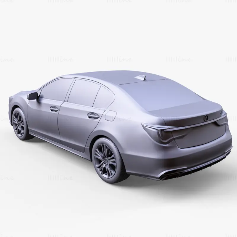 Modello 3D dell'auto Honda RLX 2021