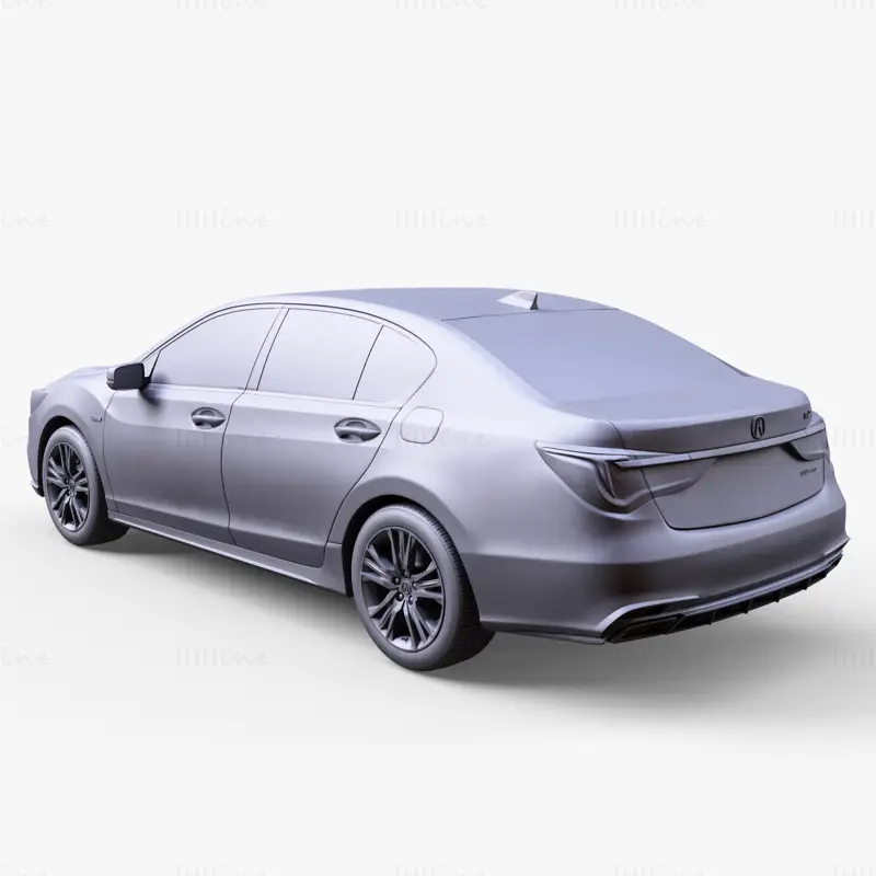 Voiture Honda RLX AWD 2021 modèle 3D