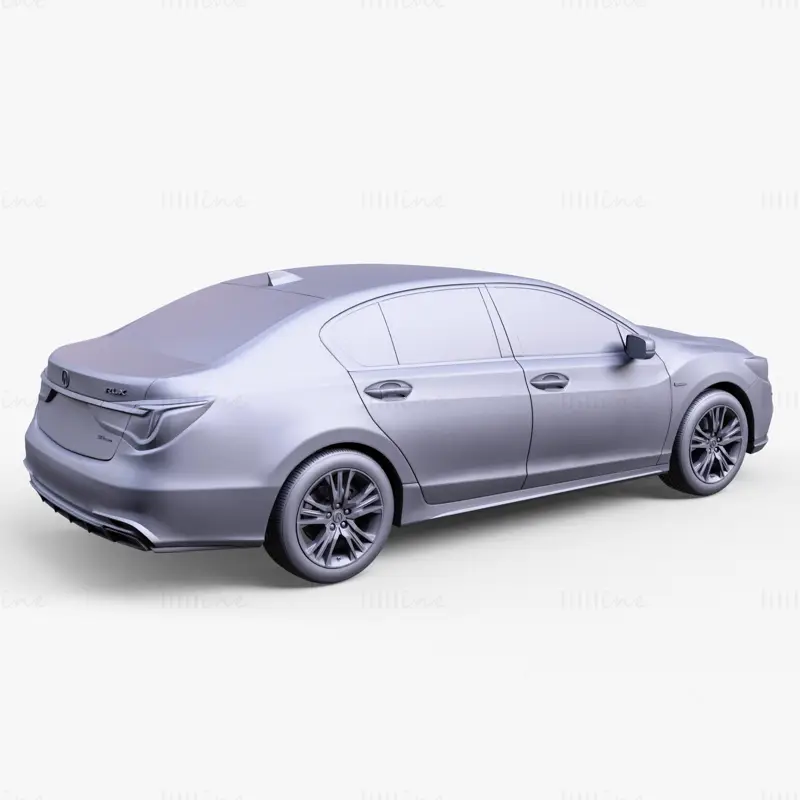 3D модел на кола Honda RLX AWD 2021