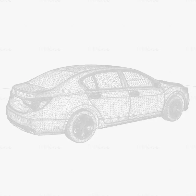 3D model avtomobila Honda RLX AWD 2021