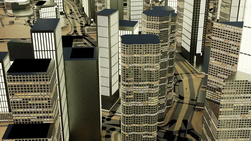 Hongkong Citymap Building 3D Model