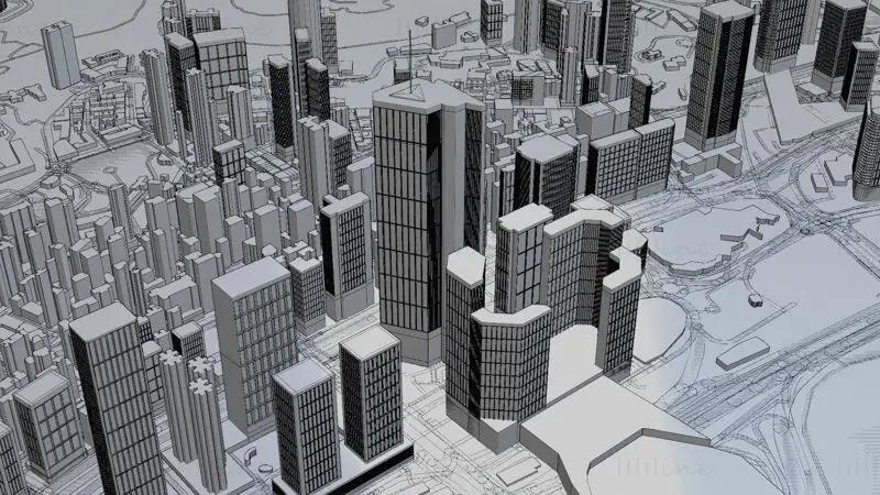 Hongkong Citymap Building 3D Model