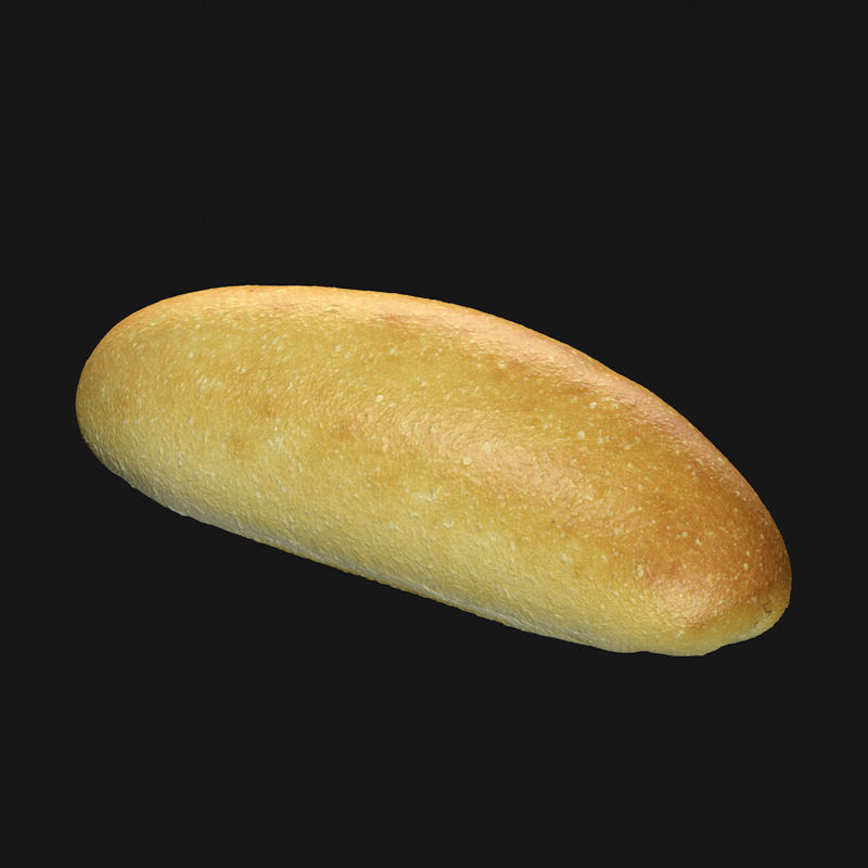热狗面包3d模型
