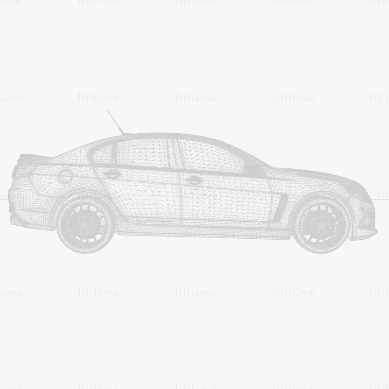 HSV Clubsport gen f 2015 auto 3D-model