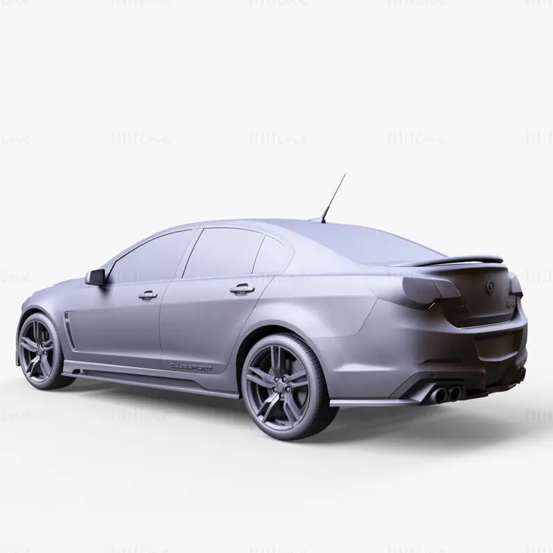 HSV Clubsport R8 gen F2 2015 Автомобиль 3D модель