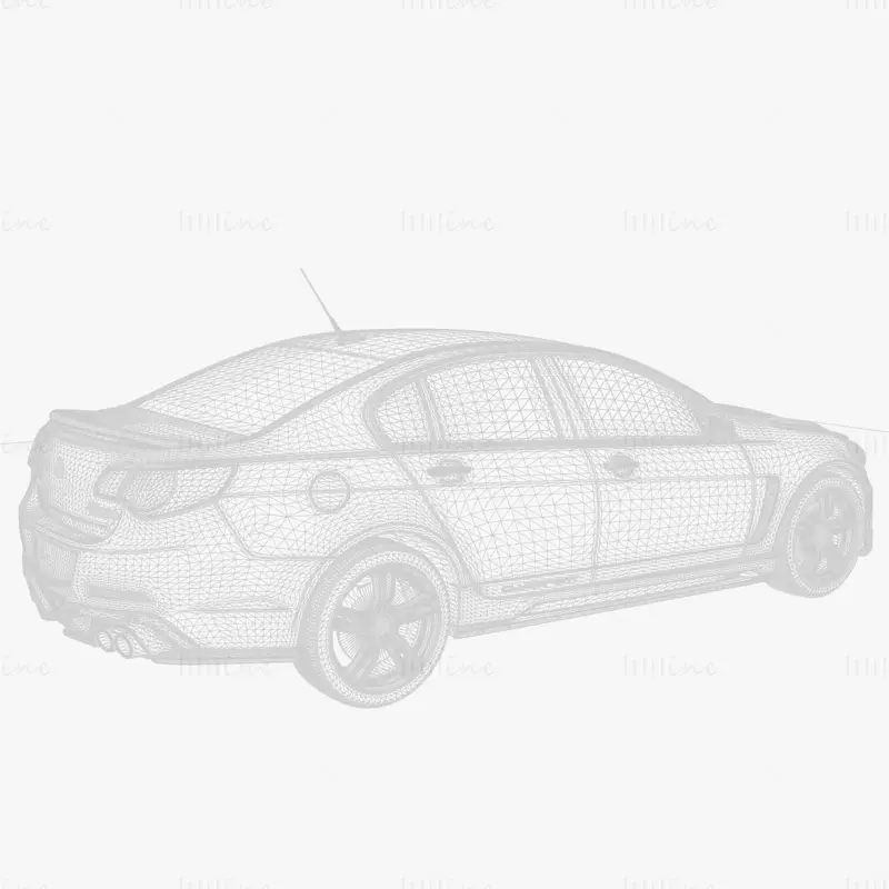 HSV Clubsport R8 gen F2 2015 3D model avtomobila