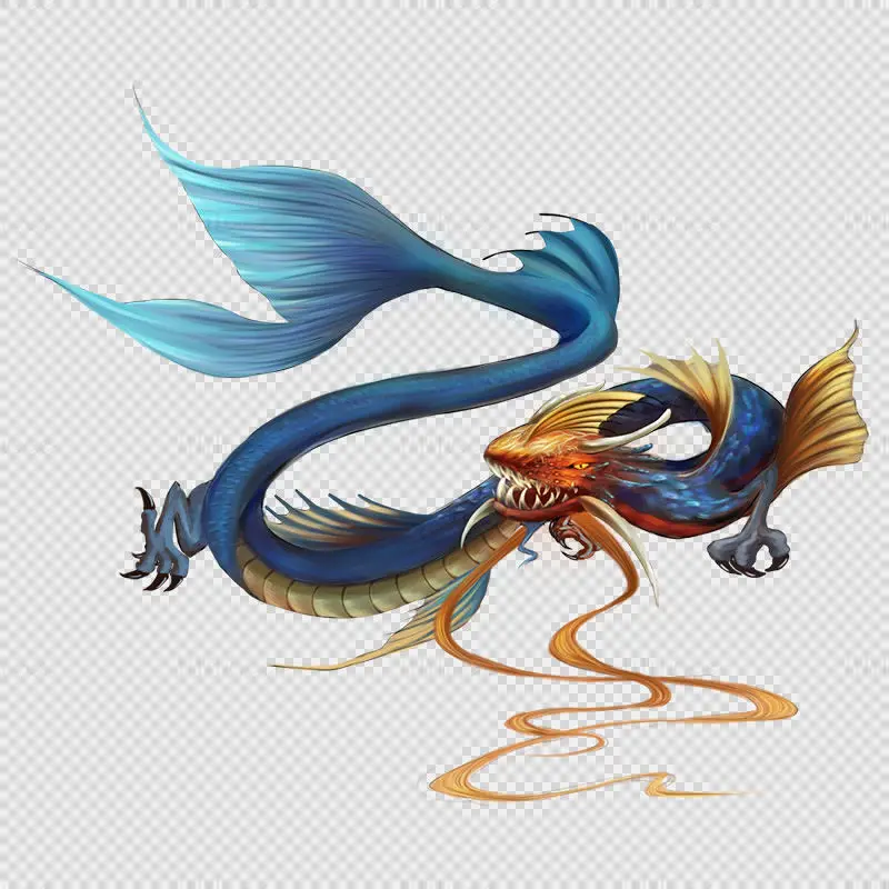 Hu-jiao illustration Chinese mythological creature