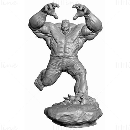نموذج الطباعة ثلاثية الأبعاد Hulk Angry STL