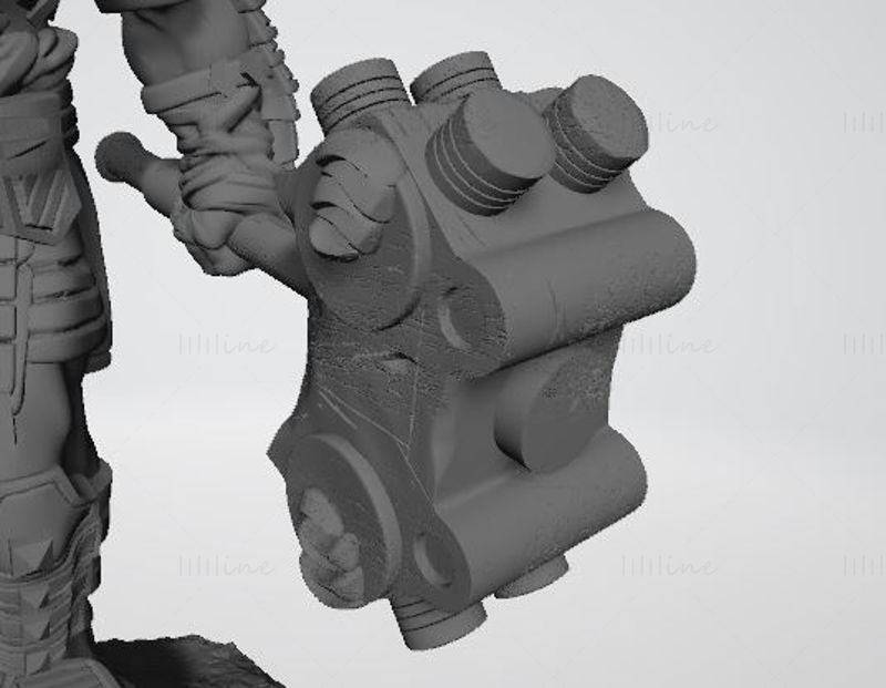Hulk Arena 3D-model klaar om STL af te drukken