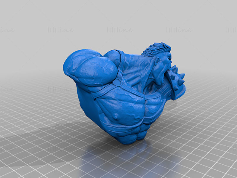 نموذج الطباعة ثلاثية الأبعاد Hulk Bust STL