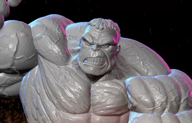 Hulk Vs Juggernaut 3D Printing Model STL