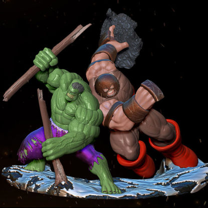 Hulk Vs Juggernaut 3D Printing Model STL