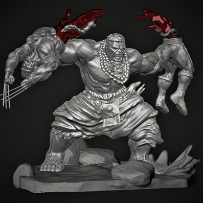 Hulk vs Wolverine 3D Printing Model STL