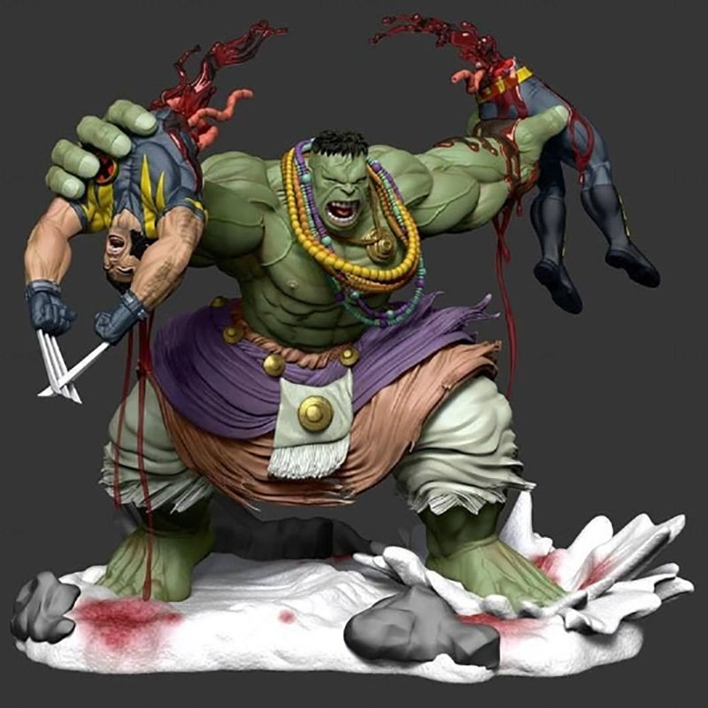 Hulk vs Wolverine نموذج الطباعة ثلاثية الأبعاد STL