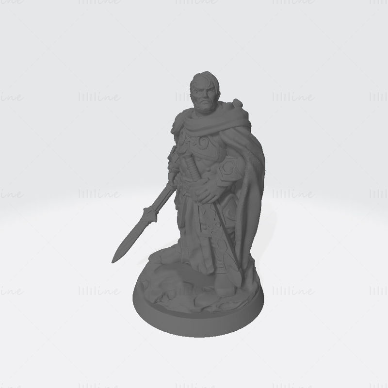 Модель 3D-печати Человека-Дракона-Охотника