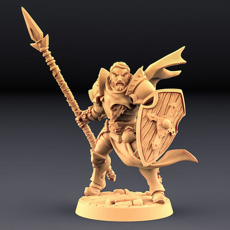 Human Fighters Guild Miniature 3D Printing Model