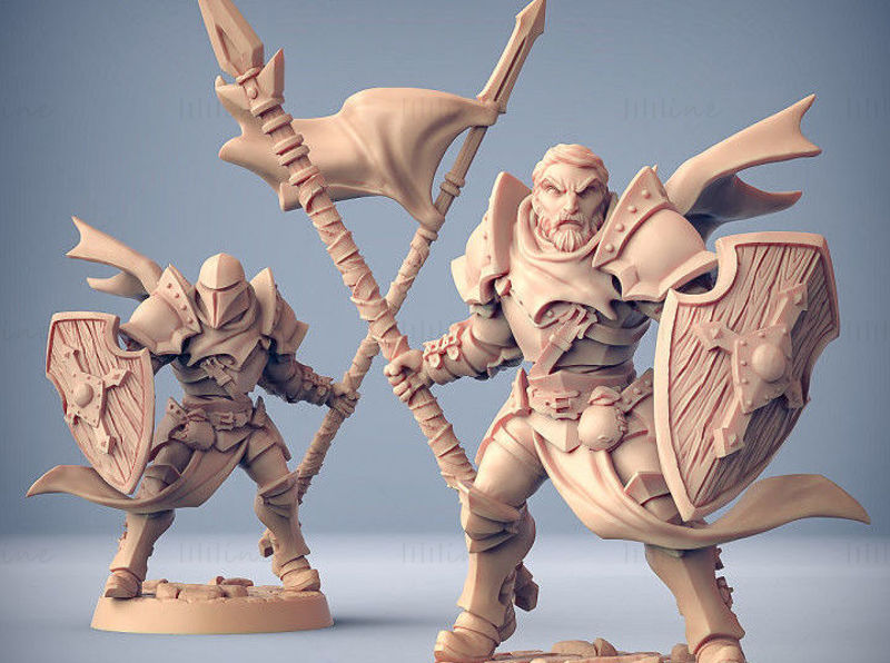 Human Fighters Guild Miniature 3D Printing Model
