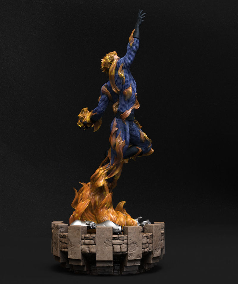 Emberi fáklyás szobrok 3D-s modell STL nyomtatásra készen