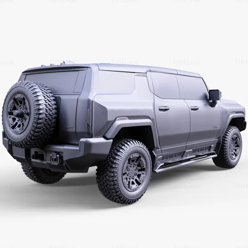 Внедорожник Hummer EV GMC 2024 3D модель