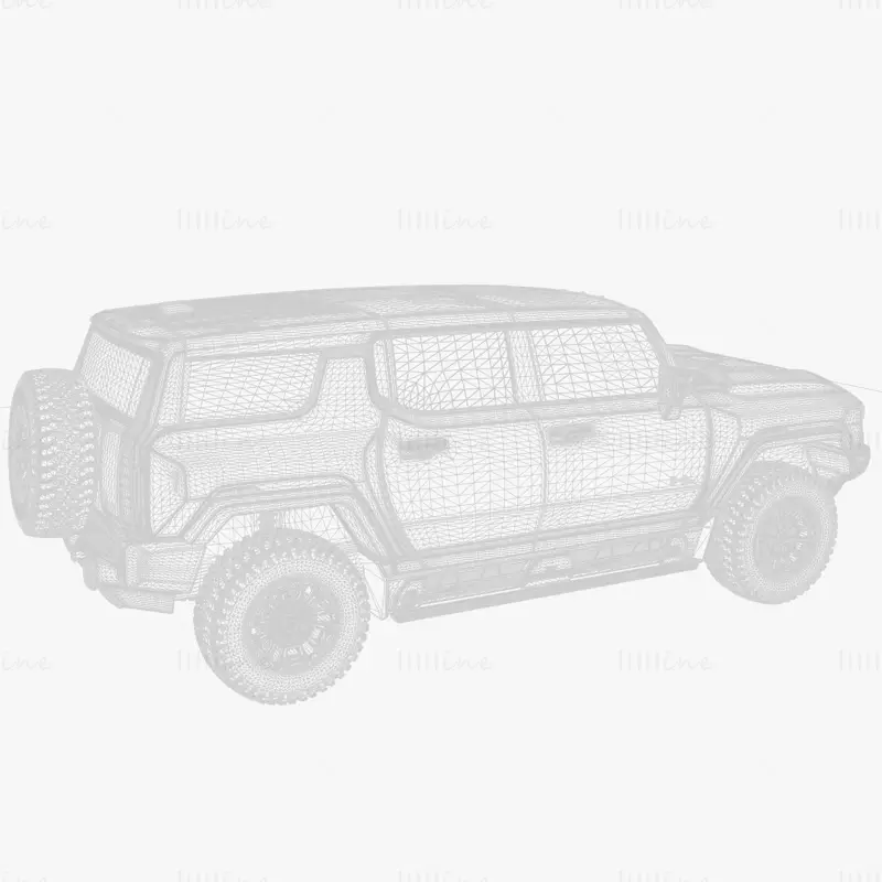 هامر EV جي إم سي SUV 2024 نموذج ثلاثي الأبعاد
