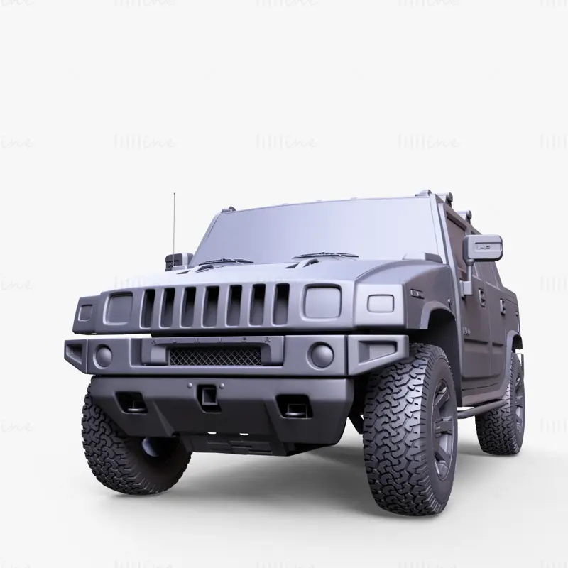 Hummer H2 SUV 3D-Modell