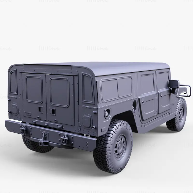 Modelo 3D do vagão Hummer