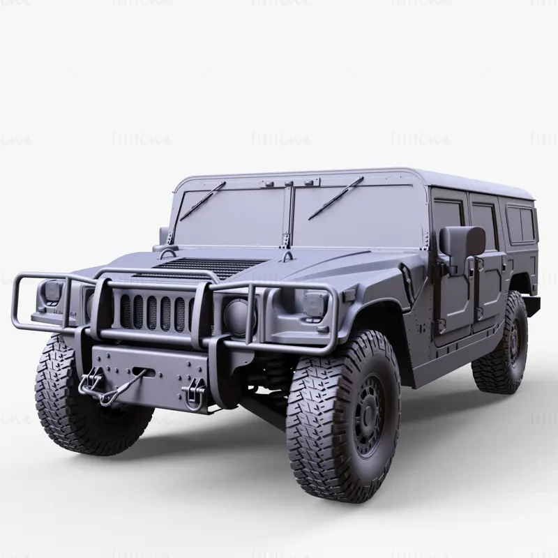 Modelo 3D do vagão Hummer