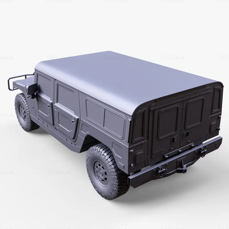 Modelo 3D do vagão Hummer