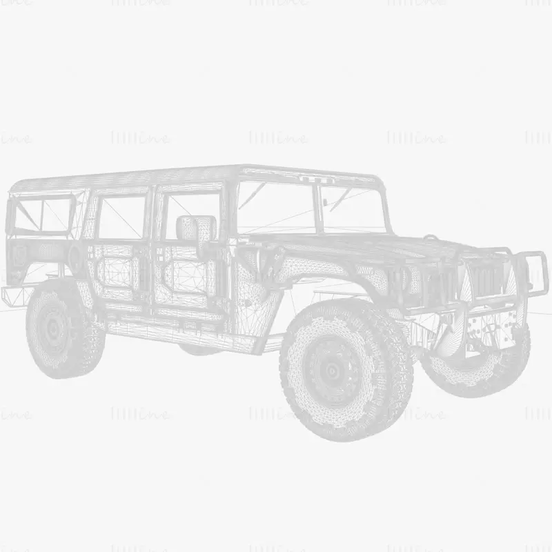 Hummer Wagon 3D Model