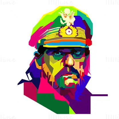 Ian Lemmy Kilmister, Heavy-Metal-Pop-Art-Vektor