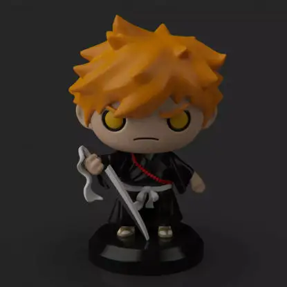 Ichigo Chibi - Bleekmiddel 3D Print Model STL